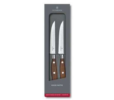 Victorinox Swiss Stainless Steel 6 Piece Round 4.5 Inch Serrated Steak  Knife Set with Green, Orange, Pink, Yellow, Red, and Blue Fibrox Handles 