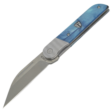 Finch Flint Framelock Caribbean Blue Jigged Bone Folding 154CM Pocket –  Atlantic Knife Company