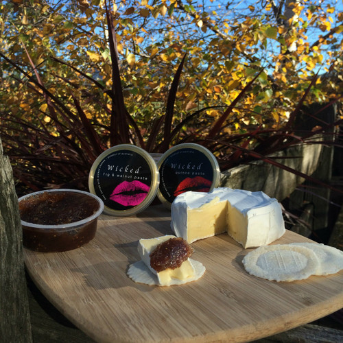 Fig & walnut paste with camembert