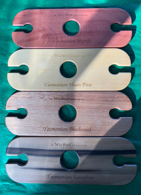 Wooden wine glass holder