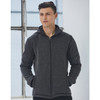 JK41 Mens Heather Bonded Fleece Jacket