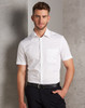 White - M7020S Mens Cotton/Poly Stretch S/S Shirt