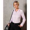 M8110L Ladies Dobby Striped Taped L/S Shirt