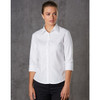 M8113 WoMens Mini Herringbone 3/4 Sleeve Shirt