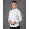 M8192 WoMens Stretch Tuck Front Long Sleeve Shirt
