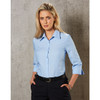 M8223 WoMens Pin Stripe 3/4 Sleeve Shirt