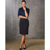 M9471 WoMens Mid Length Lined Pencil Skirt in Poly/Viscose Stretch