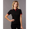 PS66 Ladies Truedry Contrast S/S Polo