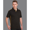PS83 Mens rapid cool short sleeve contrast polo