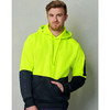 SW38 Hi-Vis Two Tone Kangaroo Pocket Hoodie