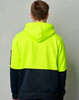 Back - SW38 Hi-Vis Two Tone Kangaroo Pocket Hoodie