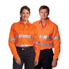 SW52 Mens Hi-Vis L/S Drill Shirt With 3M Tapes