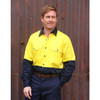 SW54 Hi-Vis cotton drill shirt L/S