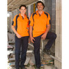 SW61 Mens Hi-Vis Cooldry Contrast Polo with Sleeve Panels
