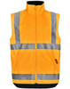 Orange Front - SW76 Biomotion VIC Rail Reversible Safety Vest