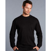 TS02 mens cotton crew neck L/S tee