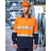 SW82 Hi-Vis Cool-Breeze Safety L/S Shirt (Generic Tape)
