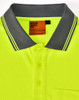 Yellow Charcoal Collar - SW85 Unisex Cooldry Segmented Safety S/S Polo