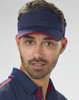NavyRed Front - CH49 Polo twill visor