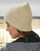 Stone Side WebImage - CH64 Cable Knit Beanie with Fleece Head Band