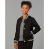 FL11K Kids Fleece Varsity Jacket