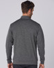 Charcoal Back Model - FL25 Mens Half Zip L/S Sweat Top