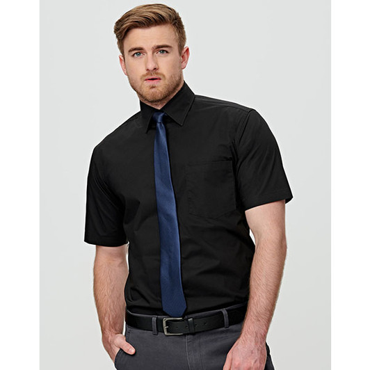 M7020S Mens Cotton/Poly Stretch S/S Shirt