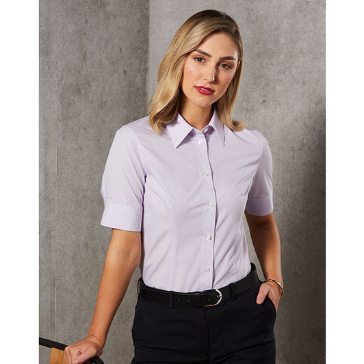 M8360S WoMens Mini Check S/S Shirt