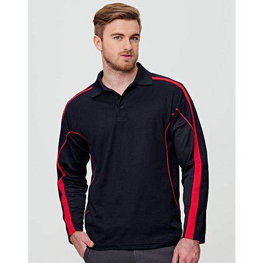 PS69 Mens TrueDry Long Sleeve Polo