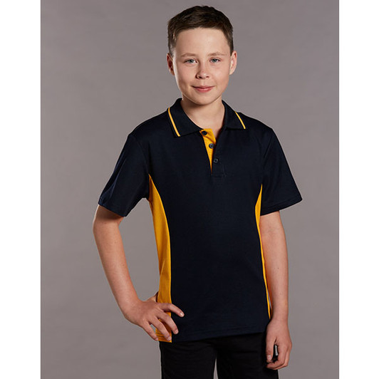 PS73K Kids TrueDry Contrast S/S Polo