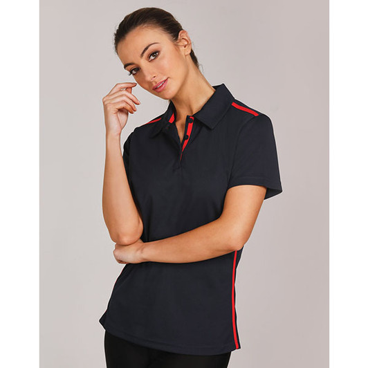 PS84 Ladies rapid cool short sleeve contrast polo