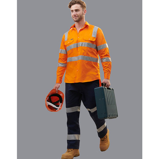 WP08HV Drill pant pockets on leg with 3M Tapes