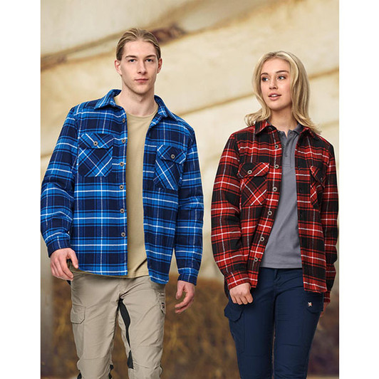 WT07 Adults' Quilted Flannel Shirt