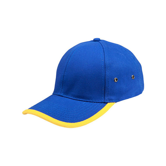 CH17 Heavy brushed cotton peak & back trimp cap
