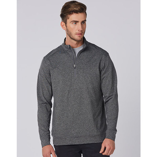 FL25 Mens Half Zip L/S Sweat Top