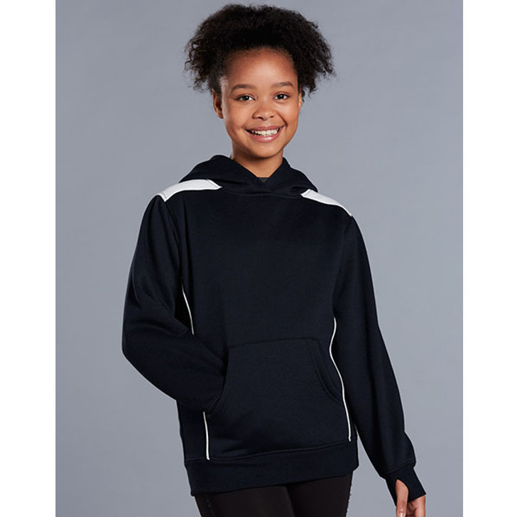 FL19K Kids Kangaroo Pocket Contrast Hoodie