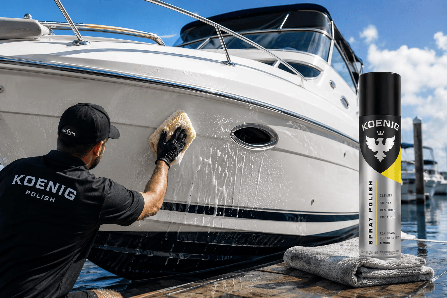 Best Boat Cleaner and Polish for Water Spots, Salt Residue, Fiberglass Oxidation, Plexiglass Windows and Surface Protection