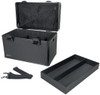 Vaultz Locking Storage Case with Dividers, Large, Tactical Black - VZ00122