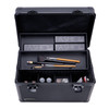 Vaultz Locking Storage Case with Dividers, Large, Tactical Black - VZ00122