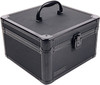 Vaultz Locking Divided Storage Box, Square, Tactical Black - VZ01036