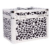 Vaultz Locking Security Box, Black & White Leopard - VZ03971