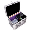 Vaultz Locking Security Box, Black & White Leopard - VZ03971