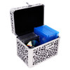 Vaultz Locking Security Box, Black & White Leopard - VZ03971