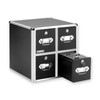 Vaultz CD File Cabinet, 4 Drawer, Black - VZ01049