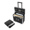 Vaultz Locking Legal Size Mobile Business File Box, Black - VZ00194
