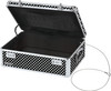 Vaultz Locking Storage/Dorm Chest, Black & White Polka Dot - VZ03711
