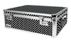 Vaultz Locking Storage/Dorm Chest, Black & White Polka Dot - VZ03711