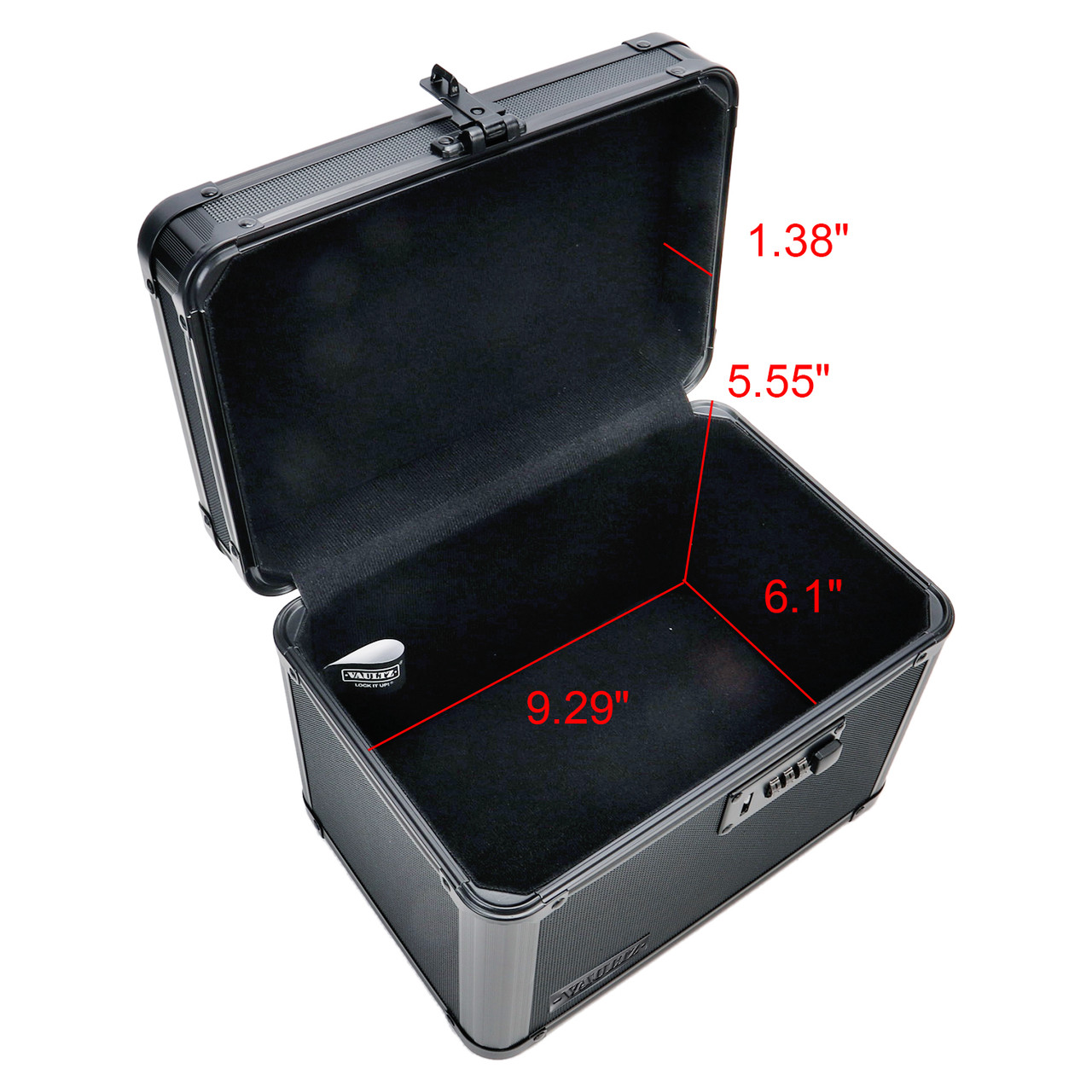 Vaultz Locking Security Box, Tactical Black - VZ03588