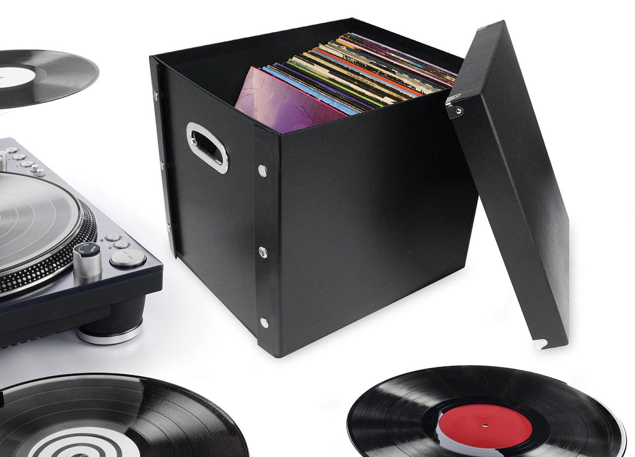 Snap-N-Store Vinyl Record Case, Black - SNS01790