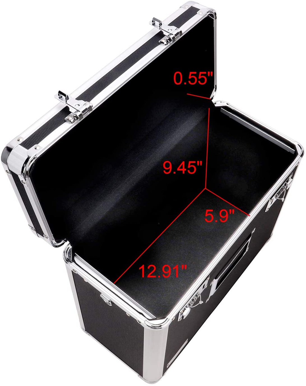 Vaultz Locking Personal File Tote, Letter, Black, 2 Pack - VZ03942